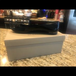 Burberry patent leather flats